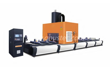 ONUSTEC HIGH END 5-AXIS CNC PROFILE MACHINING CENTER CENTRO DE MECANIZADO DE PERFILES CNC DE 5 EJES DE GAMA ALTA ONUSTEC