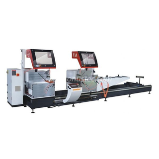 Sierra de inglete doble CNC de aluminio de alta precisión de 45 grados