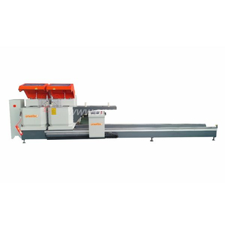 Sierra ingletadora doble CNC de alta resistencia para puertas y ventanas 