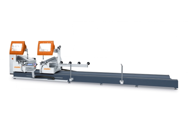 Sierra ingletadora doble CNC multi&aacute;ngulo de 3 ejes de gama alta Onustec