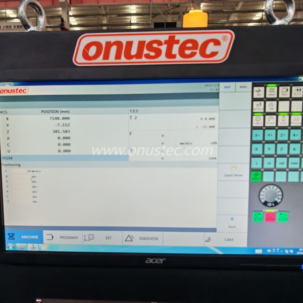 Centro de mecanizado de perfiles CNC de p&oacute;rtico de 3 ejes
